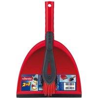 Vileda Dustpan & Brush Set in Red