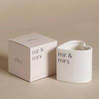 Amore by Juliana Heart Candle - Mr & Mrs in White