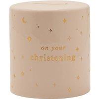 Bambino by Juliana Christening Round Money Box in Cream