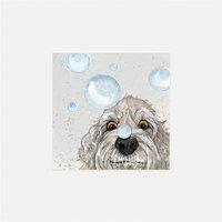 Bev Davies Bubbles Mounted Print in Grey