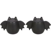 Something Different Dark Lair Bat Wings Salt & Pepper Shakers in Black