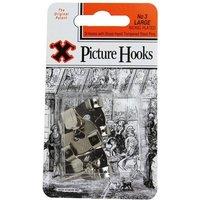 X Picture Hooks No 3 Nickel Plated 3pk