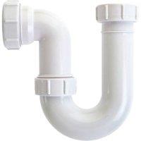 Securplumb Plastic P Trap in White
