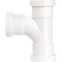 Securplumb Push Fit Swept Bend in White