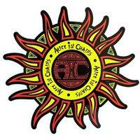 Alice In Chains Logo Sun Sticker in Red