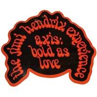 Jimi Hendrix Axis Bold As Love Sticker in Red