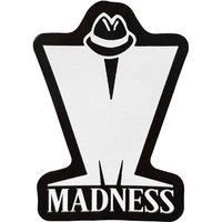 Madness Logo Sticker in White