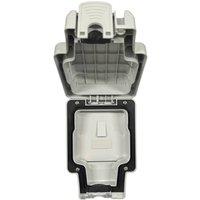 Securlec 1 Gang Double Pole Switched Fused Spur Socket in Grey