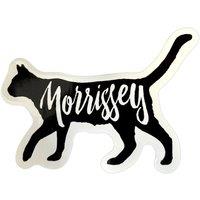 Morrissey Logo Cat Sticker in Black