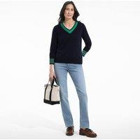 Lands' End Women's Tall Recover Straight Leg Jeans, Mid Rise in Pale Blue | Size: 12XL