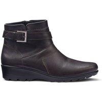 Hotter Women's Wide Fit 'Foxton' Boots in Chocolate | Size: 5