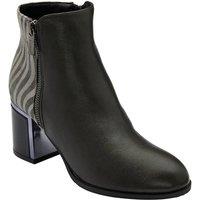 Lotus Women's 'Athens' Heeled Ankle Boots in Dark Grey | Size: 7