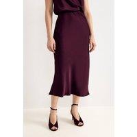 Phase Eight Women's Blake Midi Skirt in Wine | Size: 12