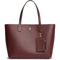 Tommy Hilfiger Women's Icon Tote Monogram Oxblood in Burgundy