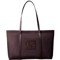 Calvin Klein Women's Nylon Medium Tote Fudge in Brown