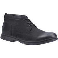 Hush Puppies Men's 'Tyson Chukka' Nubuck Leather Boots in Black | Size: 8