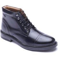 Base London Men's Porter Toe Cap Boot in Black | Size: 12