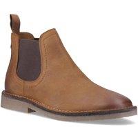Hush Puppies Men's Shaun Leather Chelsea Boot in Brown | Size: 12