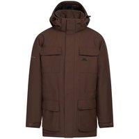 Trespass Men's Skerry Waterproof Jacket in Dark Brown | Size: Large