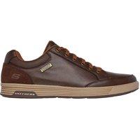 Skechers Men's CAVELL 6 Eyelet Lace Up Waterproof Sneaker Chocolate | Size: 11