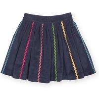 Kite Girl's Ric Rac Skirt in Navy | Size: 4 Years