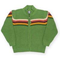 Kite Boy's Chunky Knit Zippy in Green | Size: 9-12 m