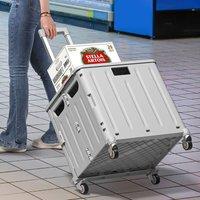 Living and Home 45L Foldable Shopping Trolley with Wheels in Grey