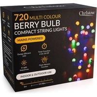 Christow Berry Bulb Christmas String Lights 750 LED Timer 8 Modes | Size: Large