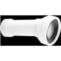 McAlpine WC-CON7B 14 Angle Adjustable Length Rigid WC Connector in White
