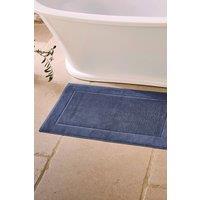 CHRISTY 'Supreme' Luxury 100% Cotton Towelling Bath Mats in Blue