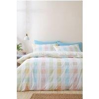 Catherine Lansfield 'Spring Check' Reversible Duvet Cover Set | Size: King