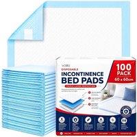 volila Incontinence Bed Pads 60x60cm Absorbent Waterproof Bed Sheets in Blue | Size: Standard