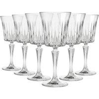 RCR Timeless Crystal Red Wine Glasses - 300ml - Pack of 6 in Clear
