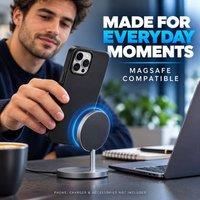 BluCore MagSafe Compatible silicon Case for iPhone 16 Pro Max in Black
