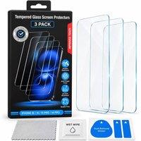 BluCore 16/15/14 Pro 3 Pack Tempered Glass Screen Protectors in Clear