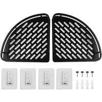 VOGREX 2 Pack Black Corner Shower Storage Shelves