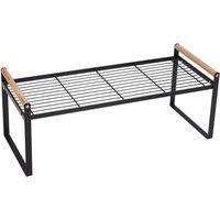 FORGEVIO Small-35x20.5x20cm Kitchen Storage Shelf Cupboard Stand in Black | Size: 35x20.5x20 cm