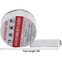 NESTLUNE 50mm*5M Butyl Tape Adhesive Sealant Waterproof Strong in Silver | Size: 1000mm x 400mm