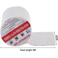 NESTLUNE 150mm*5M Butyl Tape Adhesive Sealant Waterproof Strong in Silver | Size: 1000mm x 400mm