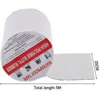 NESTLUNE 200mm*5M Butyl Tape Adhesive Sealant Waterproof Strong in Silver | Size: 1000mm x 400mm