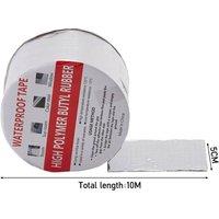 NESTLUNE 50mm*10M Butyl Tape Adhesive Sealant Waterproof Strong in Silver | Size: 1000mm x 400mm