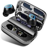 NESTLUNE Bluetooth Wireless Headphones TWS Earphones Mini In Ear Pods in Black