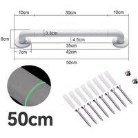 NESTLUNE 50cm Bathroom Grip Shower Tub Grab Bar Safe in White