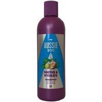 Aussie Haircare SOS Shampoo Soothe & Hydrate 300ml Dry Thirsty Hair in White