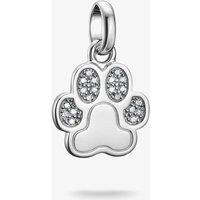 THOMAS SABO Women's Charm Club Connect Silver Paw Print Charm CC1259-051-14