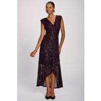 Jolie Moi Women's Sequin V Neckline Maxi Dress | Size: 8
