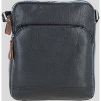 Ashwood Leather Men's 'Bruno' Real Leather Vintage Medium Flight Shoulder Bag in Black