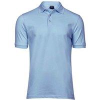 TEE JAYS Men's Luxury Stretch Pique Polo Shirt in Light Blue | Size: XL