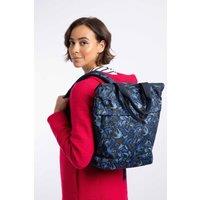 Weird Fish Women's Ekora Printed Backpack in Navy