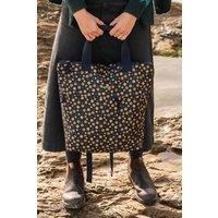 Weird Fish Women's Ekora Printed Backpack in Mid Navy